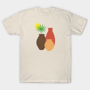 Boho Pots and Palm leaf T-Shirt